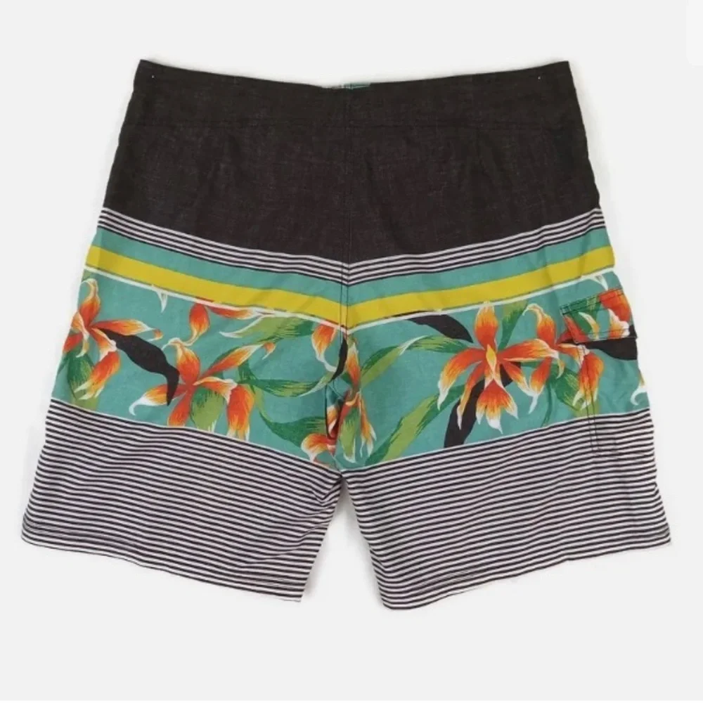 Mossimo Board Shorts Swim Trunks Mens 38 x 10.5 Pocket Multicolor Drawstring - Picture 2 of 4